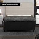 Ver imagem 2 de Base para Cama Box Casal 138x188cm Hit I02 Suede Preto - Mpozenato