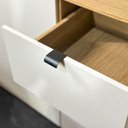 Ver mais imagens de Cozinha Compacta 100% MDF 4 Peças Balcão 120cm com Tampo Vert Plus Branco/Freijó