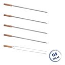 Ver imagem 2 de Kit 5 Espetos para Churrasco 85cm Aço Inox Kort