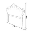 Ver imagem 2 de Cabeceira Decorativa Módena Solteiro Bege/Dourada - Gran Belo