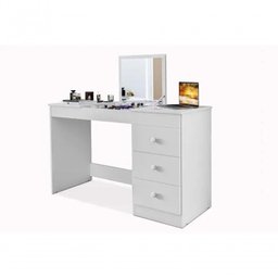 Escrivaninha Penteadeira Isadora 3 Gavs 100% Mdf Branco Acet - 6