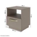 Ver imagem 3 de Mesa Cabeceira 1 Gaveta Araçá CabeCasa MadeiraOriginals