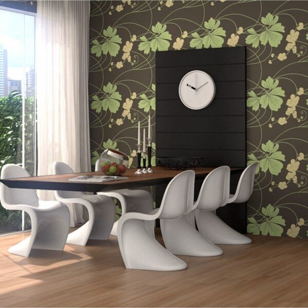 Papel de Parede Casual Tradicional Floral Samba Finottato - Rolo de 10m - 2