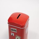 Ver imagem 3 de Cofre Metal Lata Porta Moeda Decorativo Cartões Postais 16cm