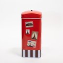 Ver imagem 2 de Cofre Metal Lata Porta Moeda Decorativo Cartões Postais 16cm