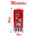 Ver imagem 4 de Cofre Metal Lata Porta Moeda Decorativo Cartões Postais 16cm