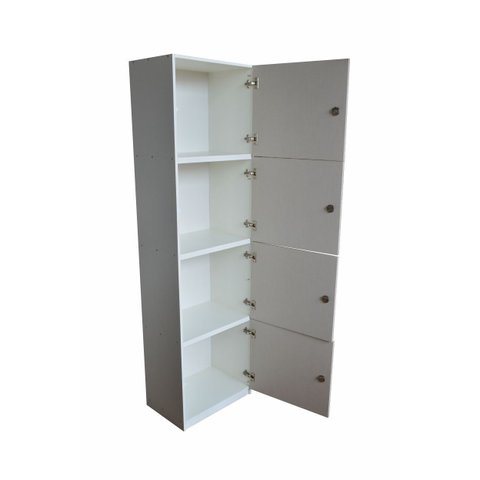 Armário 4 Portas Guarda Volume Locker com Chave em Mdf
