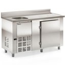 Ver imagem 1 de Balcão de Encosto GBFE150CE 1 Porta e 1 Pia 347L Ar Forçado Inox Gelopar
