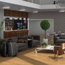 Ver imagem 4 de Papel de Parede Casual Tradicional Geométrico Samba Finottato - Rolo de 10m