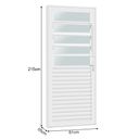 Ver imagem 2 de Porta de Aço Laminada Tradição 83x215 R50 Abertura Esquerda