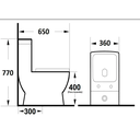 Ver imagem 7 de Vaso Sanitário Monobloco Completo - Caixa Acolpada com Assento Cor Preto