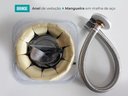 Ver imagem 2 de Vaso Sanitário Monobloco Completo - Caixa Acolpada com Assento Cor Preto