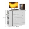 Cômoda com Mesa Giratória Gamer Dritex Branco - 6