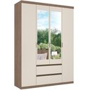 Ver imagem 2 de Guarda-roupa 4 Portas com Espelho Nobre 100 Mdf Thb