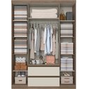 Ver imagem 4 de Guarda-roupa 4 Portas com Espelho Nobre 100 Mdf Thb