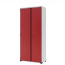 Ver imagem 4 de Armário Aço Escritório Fechadura 3 Prateleiras Vermelho