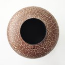 Ver imagem 6 de Vaso Oval Decorativo com Pintura Craquelada em Metal 15x10cm