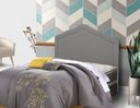 Ver imagem 3 de Cabeceira Irlanda New Plus King Size 1950mm Veludo Slim Chumbo - Simbal