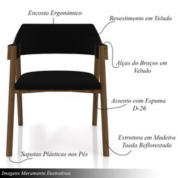 Conjunto Mesa de Jogos Carteado Bellagio Tampo Reversível e 4 Cadeiras Madeira Poker Base Cone Velud - 4