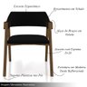 Conjunto Mesa de Jogos Carteado Bellagio Tampo Reversível e 4 Cadeiras Madeira Poker Base Cone Velud - 4