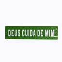 Ver imagem 1 de Placa Decorativa Esmaltada - Deus Cuida de Mim - Casa Toco