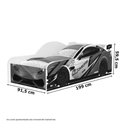 Ver imagem 2 de Cama Solteiro Carro Blue com Colchão Cambel