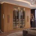 Ver imagem 7 de Guarda-Roupa Casal 8 Portas com 4 Portas Reflecta com LED Paris