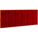Ver imagem 1 de Cabeceira Elegante para Cama Box Dubai 200cm Vermelho Suede