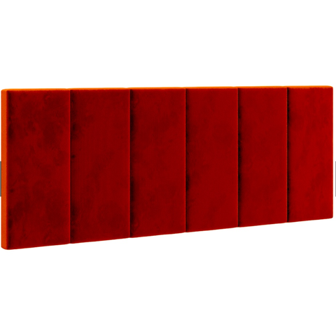 Cabeceira Elegante para Cama Box Dubai 200cm Vermelho Suede
