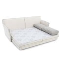 Ver imagem 2 de Sofá-Cama 3 Lugares MH-1610 Herval 215 cm Colchão Casal Linho Cinza AA