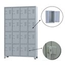 Ver imagem 3 de Roupeiro de Aço com 16 portas Pequenas – 1,96×1,23×0,36m – CZ/CZ – AMAPA – 10108