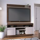 Ver imagem 2 de Conjunto Rack Bancada Yara com Painel Maia para Tv até 55" Nogueira Real Off White Colibri