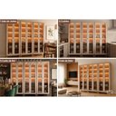Ver imagem 6 de Cristaleira Celeste LED Reflecta 6 Portas MDF com Iluminação Titânio MGM 210cm