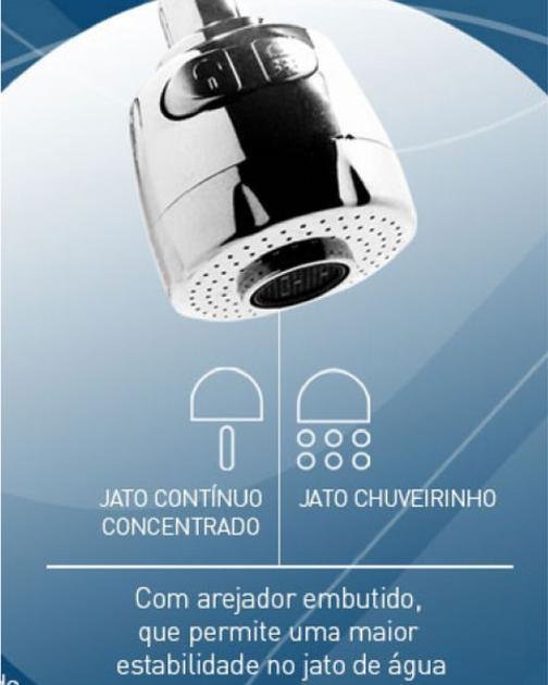 Torneira Parede Tubo Gourmet Flexível Cromada 32cm - 3