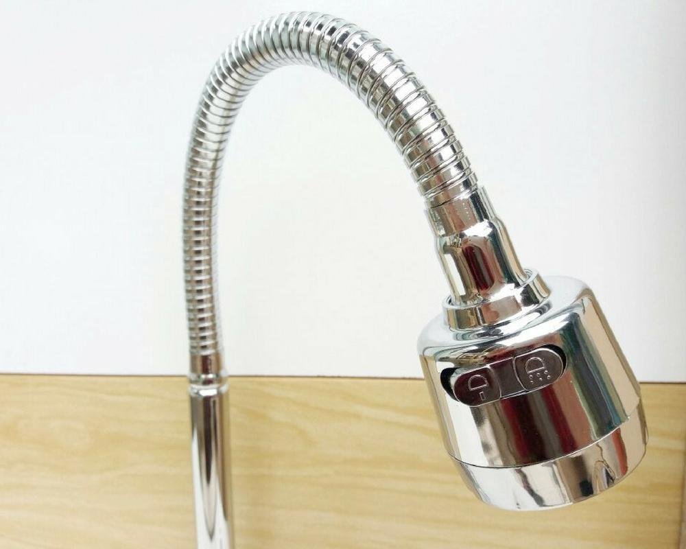 Torneira Parede Tubo Gourmet Flexível Cromada 32cm - 6