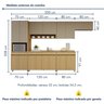 Cozinha Completa Modulada 6 Peças 13 Portas 6 Gavetas 100% MDF Simone Mendes - 4