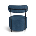 Ver imagem 4 de Poltrona Sala Decorativa Virgínia Kit 2 Aço Preto Bouclê D03 - D'rossi