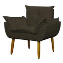 Ver imagem 3 de Kit 4 Poltronas Decorativa Sala e Quarto Opala Suede Herrero:marrom