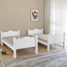 Beliche Pequim Art Panta 100% Mdf C/ Escada Vira 2 Camas P/colchão 188x88- Super Reforçada - Branco - 2