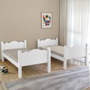 Ver imagem 2 de Beliche Pequim Art Panta 100% Mdf C/ Escada Vira 2 Camas P/colchão 188x88- Super Reforçada - Branco