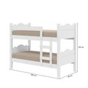 Ver imagem 6 de Beliche Pequim Art Panta 100% Mdf C/ Escada Vira 2 Camas P/colchão 188x88- Super Reforçada - Branco