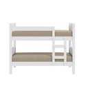 Ver imagem 3 de Beliche Pequim Art Panta 100% Mdf C/ Escada Vira 2 Camas P/colchão 188x88- Super Reforçada - Branco