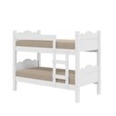 Ver imagem 4 de Beliche Pequim Art Panta 100% Mdf C/ Escada Vira 2 Camas P/colchão 188x88- Super Reforçada - Branco