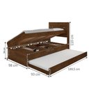 Ver imagem 3 de Cama Solteiro Auxiliar Baú Ivana Malbec