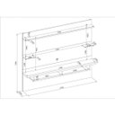 Ver imagem 4 de Painel para TVs até 60 Polegadas com LED 2 Prateleiras de Vidro Veneza Yescasa