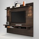 Ver imagem 3 de Painel para TVs até 60 Polegadas com LED 2 Prateleiras de Vidro Veneza Yescasa