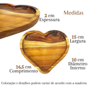 Ver imagem 5 de Jogo Xícaras Café + Pires Coração de Teca + Colher