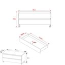 Ver imagem 5 de Gabinete Banheiro 2 Gavetas com Rodízios 80cm Multimóveis CR10083