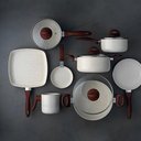 Ver imagem 5 de Jogo de Panelas com Panela de Pressão 6,8l Antiaderente Ceramic Life Smart Plus Vanilla 9 Peças - Br