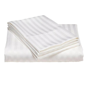 Ver imagem 3 de Jogo de Cama Solteiro 2 Peças Stripe Luxo 300 Fios Padrão Hotel Branco